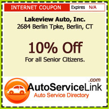 Berlin CT Auto Repair Senior Discount Coupon